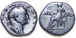 Vespasian AD 69-79. Rome AR Denarius