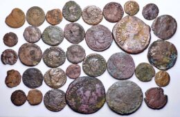 Group lot of 34 Late Roman AE coins