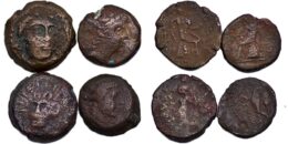 SELEUKID KINGS, Antiochos III. 222-187 BC. Group of 4 Æ units