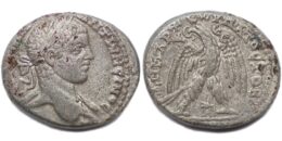 Seleucis and Pieria. Antioch. Elagabalus AD 218-222. Billon-Tetradrachm