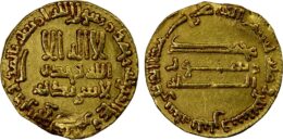 ABBASID: al-Rashid, 786-809, AV dinar, No mint (Madinat al-Salam?), AH172