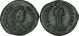 Aelia Flaccilla (wife of Theodosius I) (383-388). AE. Cyzicus.