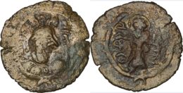 ARAB-SASANIAN: Anonymous, ca. 690-715, AE pashiz