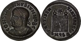 Roman Imperial. Constantinus I. (AD 307 – 337). Æ Follis. Thessalonica mint