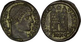 Roman Imperial. Constantine I (AD 307-337). Æ Follis. Cyzicus mint