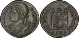 Roman Imperial. Crispus, Caesar (AD 316-326). Æ Follis. Nicomedia