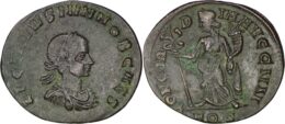 Roman Imperial. Licinius II (AD 317–324) as Caesar. Æ Follis. Aquileia