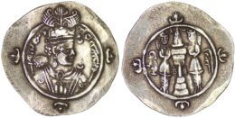 Sasanian Empire. Ardashir III (628-630). AR Drachm BBA mint. Year 2