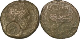 Moesia. Istros. 250-220 BC. Æ 23. Veiled head of Demeter