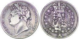 United Kingdom. George IV (1820-1830). Silver 1/2 Crown 1823