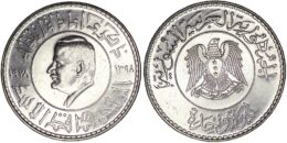 Syria. 1 Pound (1 SYP). AH 1398 / AD 1978. Re-election of President Assad