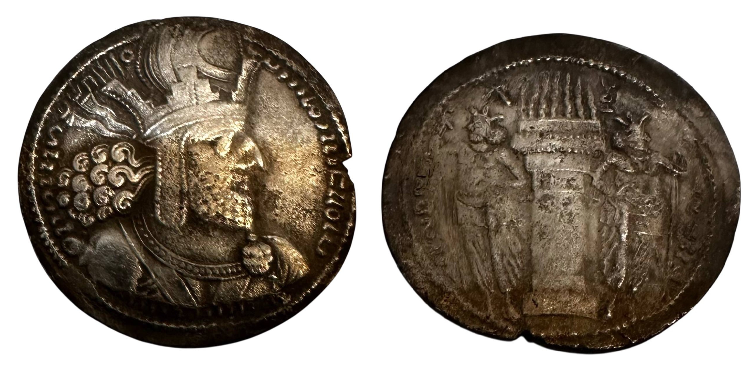 Sasanian Empire. Shapur I. AR Drachm