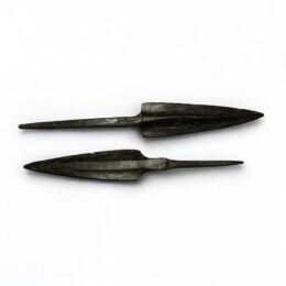Lot of 2 Bronze Arrow/ Spearheads. 1st Millenium BC