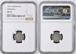 Great Britain. William IV (1830-1837). AR 4 Pence. 1837