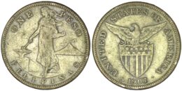 Philippines. Silver Peso. 1907 S