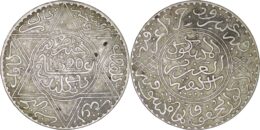 Morocco. Abdelaziz (1894-1908). AR 10 Dirhams. 1320 (1903)