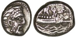 Phoenicia. Arados. Uncertain King (Circa 380-351/0 BC). AR 1/3 Stater.