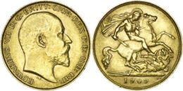 Great Britain. Edward VII (1901-1910). Gold 1/2 Sovereign. 1909