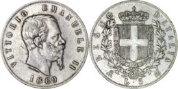 Italy. Vittorio Emanuele II (1861-1878). Silver 5 Lire. 1869