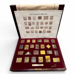 The Empire Collection hallmarked silver-gilt stamps