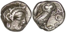 Attica, Athens. (Circa 454-404 BC). AR Obol