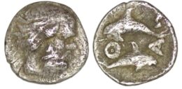 Thrace. Thasos (Circa 400 BC). AR Obol