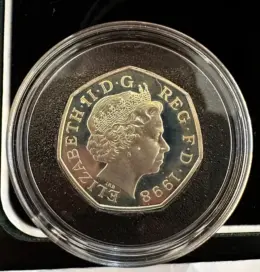 Great 1998, Silver 50p, NHS. Limited addition