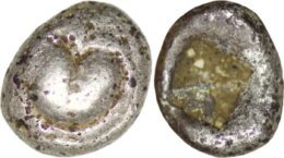 Kyrenacia, Kyrene. (535-480 BC). AR Hemiobol